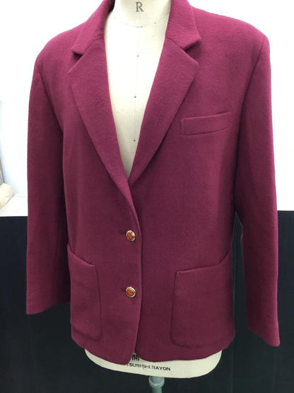 Christian Dior Tailored Jacket Asian fit M US size S Wine Red Authentic
