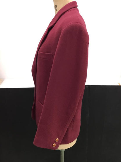 Christian Dior Tailored Jacket Asian fit M US size S Wine Red Authentic