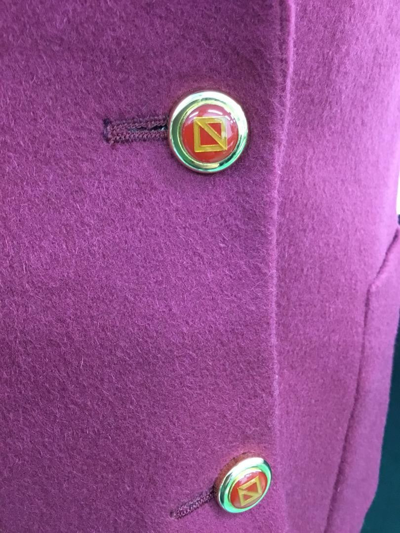 Christian Dior Tailored Jacket Asian fit M US size S Wine Red Authentic