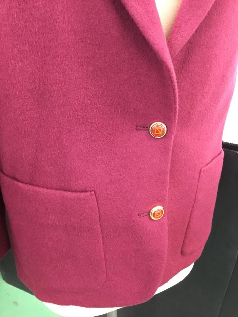 Christian Dior Tailored Jacket Asian fit M US size S Wine Red Authentic