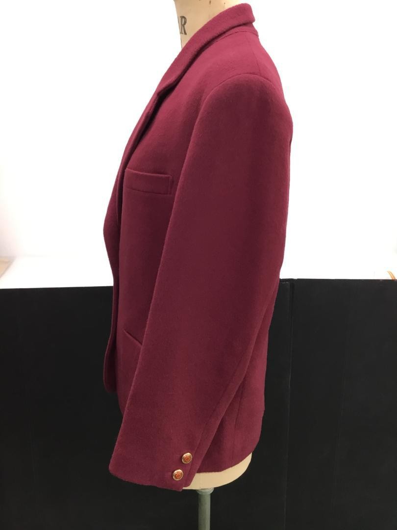Christian Dior Tailored Jacket Asian fit M US size S Wine Red Authentic
