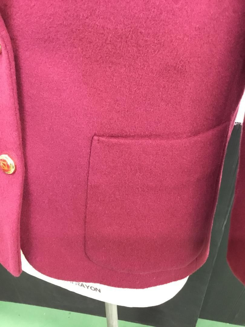 Christian Dior Tailored Jacket Asian fit M US size S Wine Red Authentic