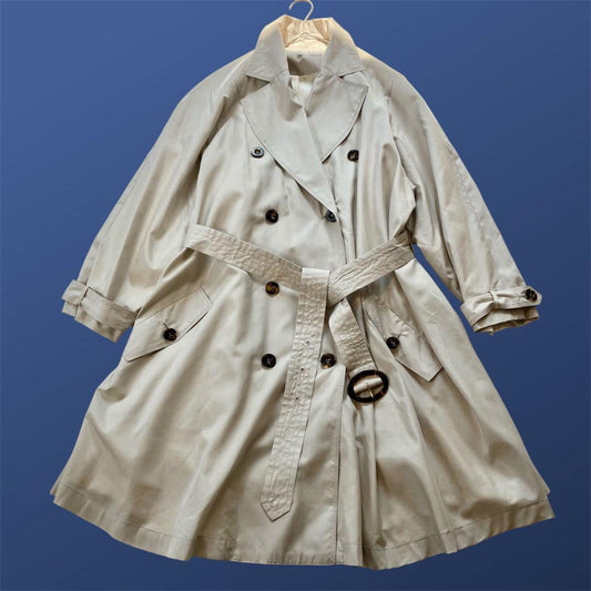 Christian Dior Trench Coat Asian fit M US size S Light Beige Authentic