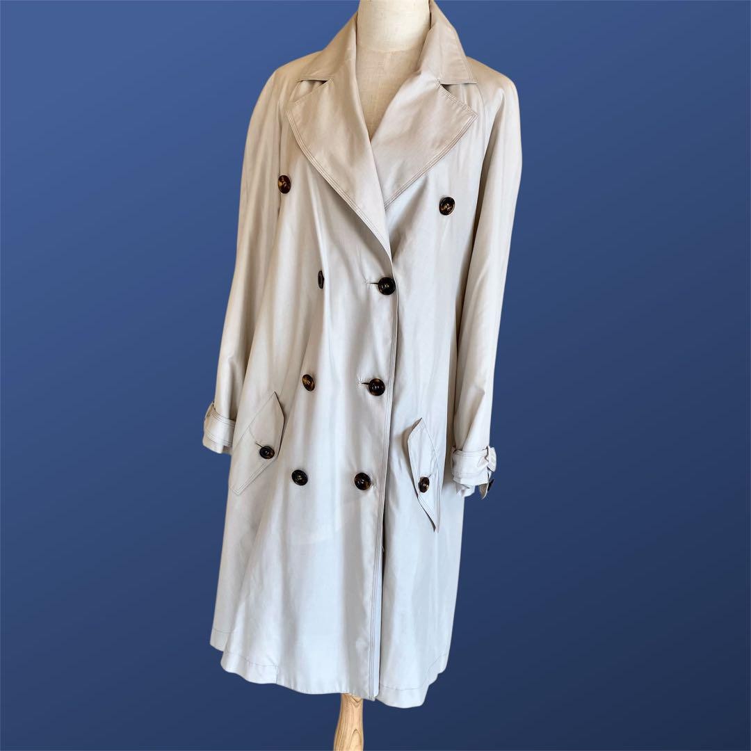 Christian Dior Trench Coat Asian fit M US size S Light Beige Authentic