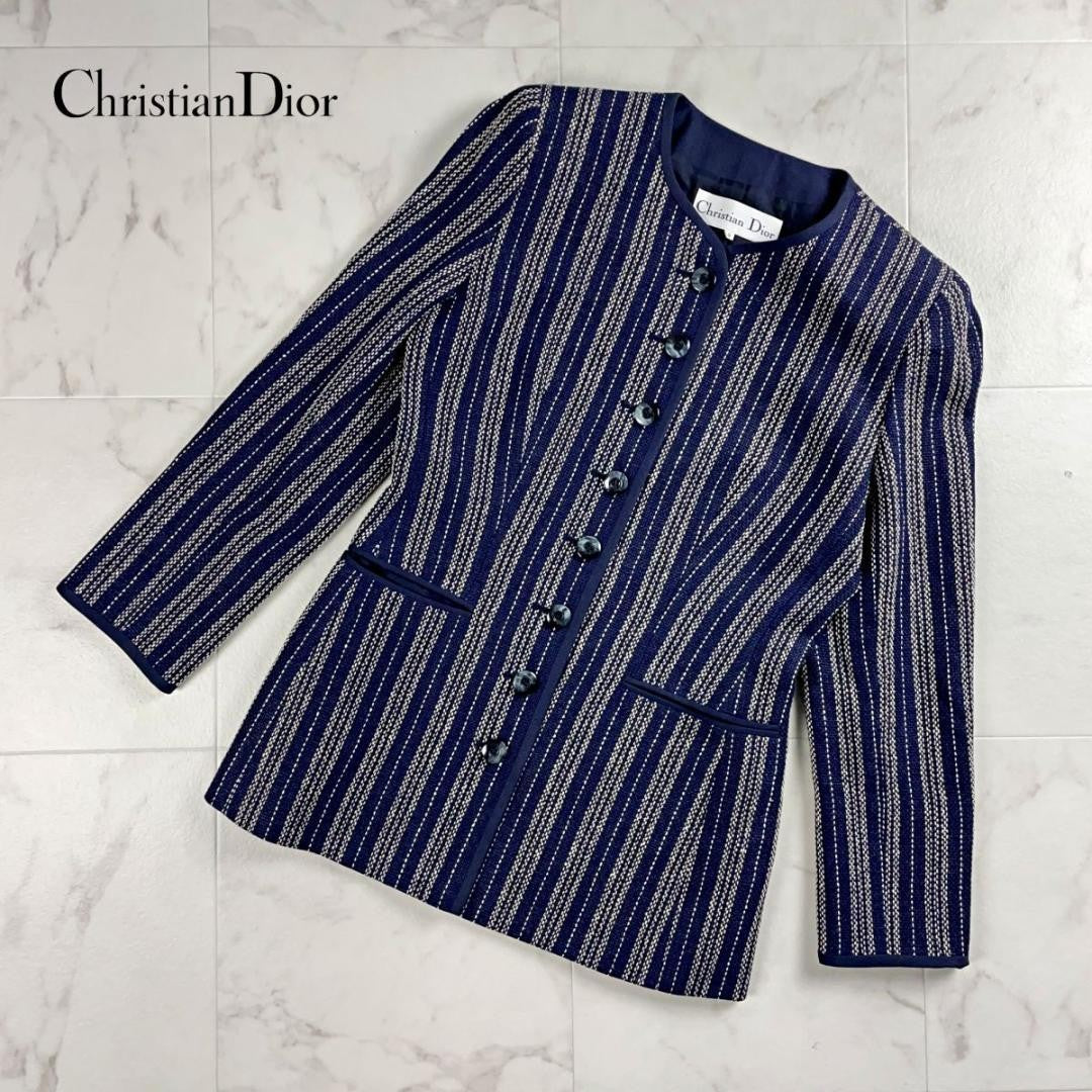 Christian Dior Jacket Asian fit M US size S Navy Authentic
