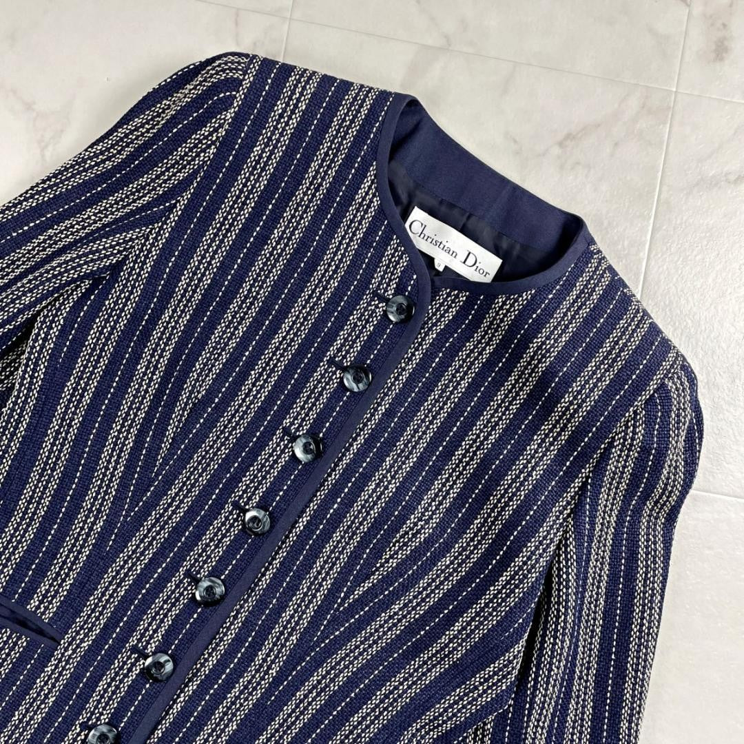 Christian Dior Jacket Asian fit M US size S Navy Authentic