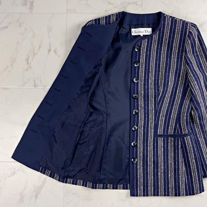 Christian Dior Jacket Asian fit M US size S Navy Authentic