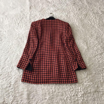Christian Dior Jacket Asian fit L US size M Red Black Authentic