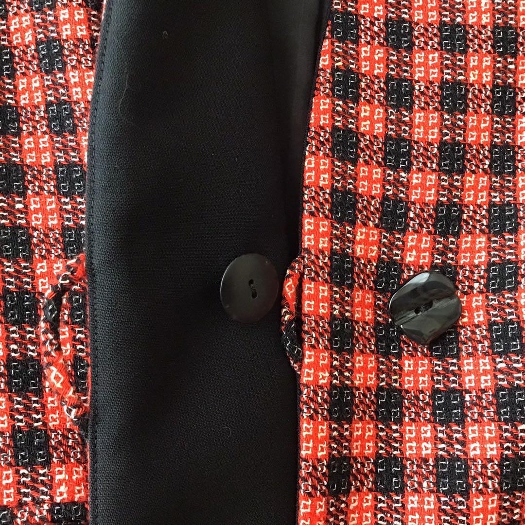 Christian Dior Jacket Asian fit L US size M Red Black Authentic