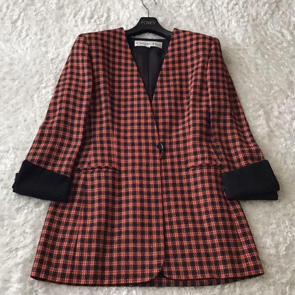Christian Dior Jacket Asian fit L US size M Red Black Authentic