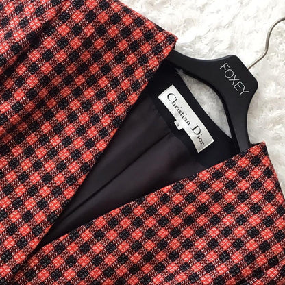 Christian Dior Jacket Asian fit L US size M Red Black Authentic