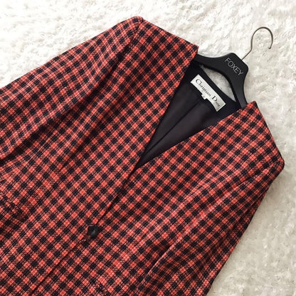 Christian Dior Jacket Asian fit L US size M Red Black Authentic