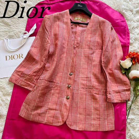 Christian Dior Tailored Jacket Asian fit M US size S Red Authentic
