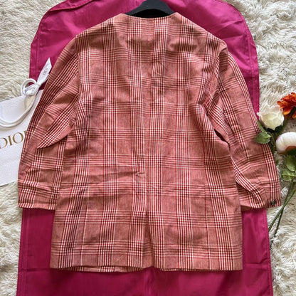Christian Dior Tailored Jacket Asian fit M US size S Red Authentic