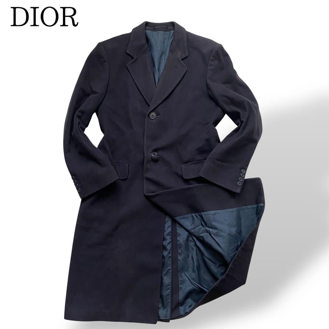 Christian Dior Long Coat Asian fit L US size M Black Authentic