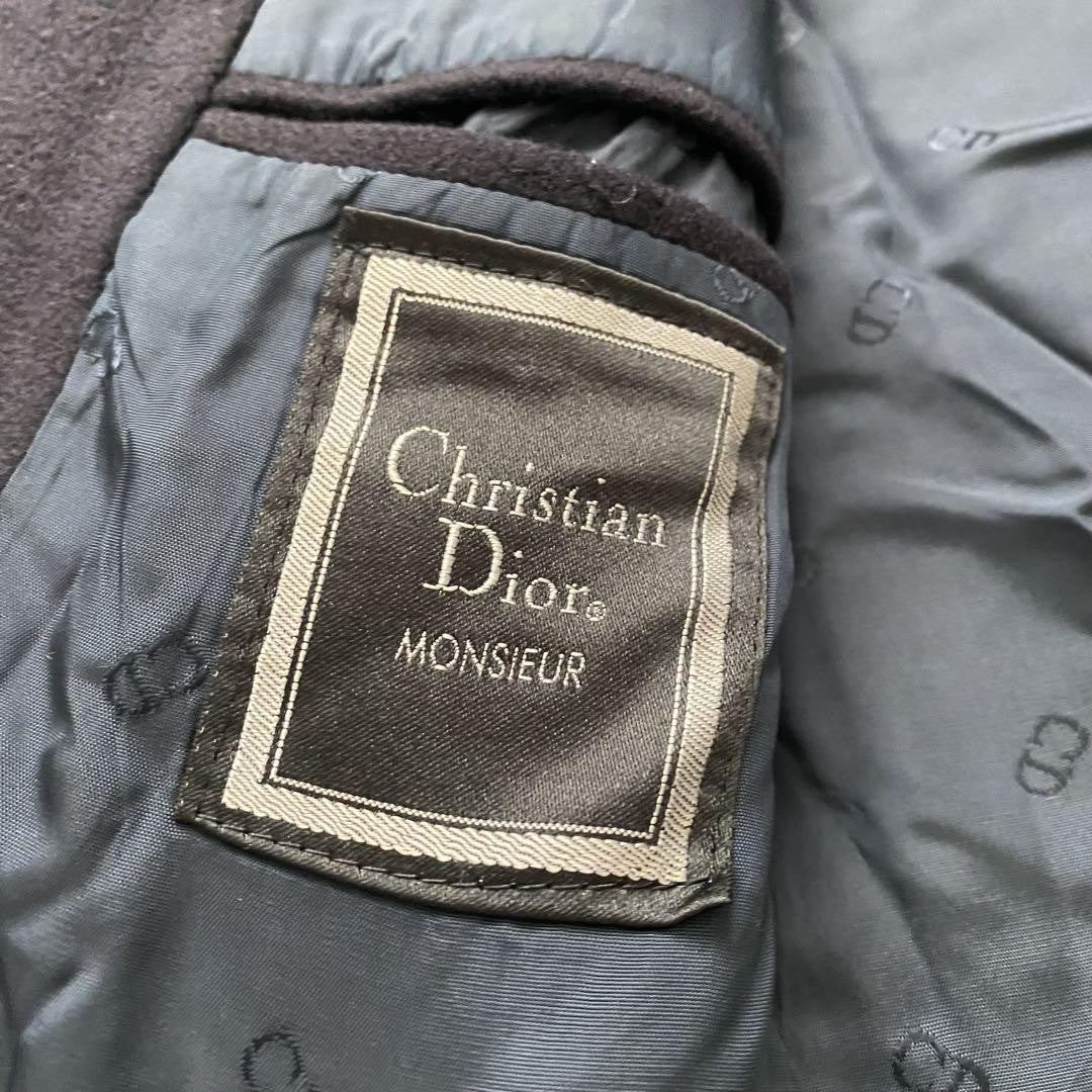 Christian Dior Long Coat Asian fit L US size M Black Authentic