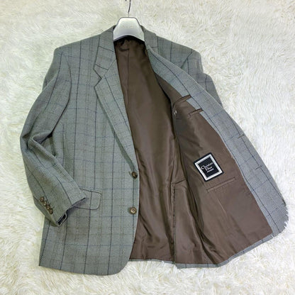 Christian Dior MONSIEUR Tailored Jacket Asian fit L US size M Gray Blue Auth