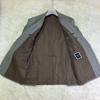 Christian Dior MONSIEUR Tailored Jacket Asian fit L US size M Gray Blue Auth