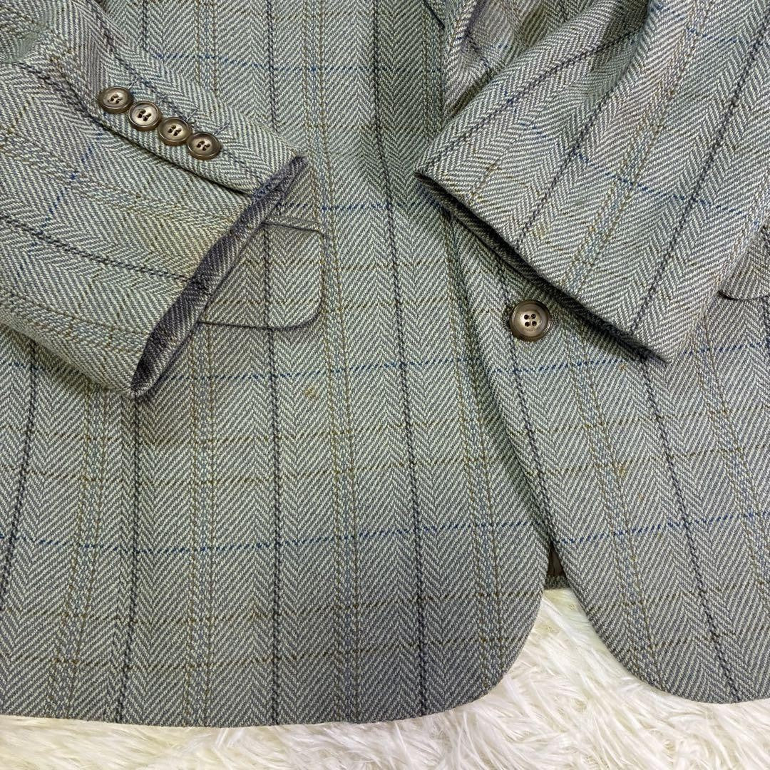 Christian Dior MONSIEUR Tailored Jacket Asian fit L US size M Gray Blue Auth