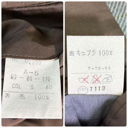 Christian Dior MONSIEUR Tailored Jacket Asian fit L US size M Gray Blue Auth