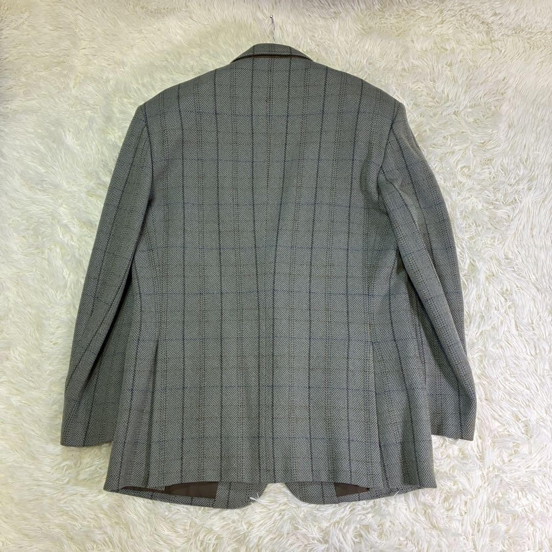 Christian Dior MONSIEUR Tailored Jacket Asian fit L US size M Gray Blue Auth