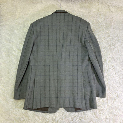Christian Dior MONSIEUR Tailored Jacket Asian fit L US size M Gray Blue Auth