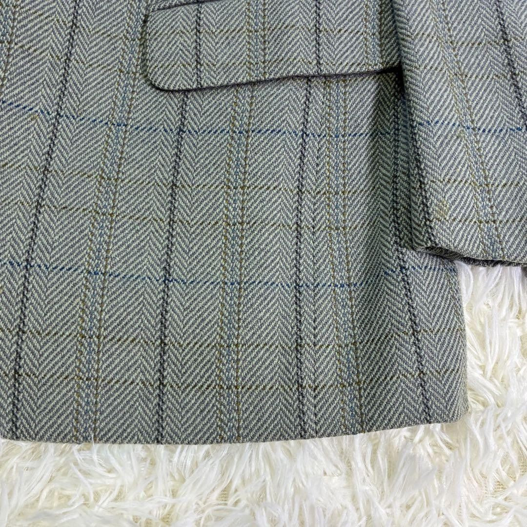 Christian Dior MONSIEUR Tailored Jacket Asian fit L US size M Gray Blue Auth
