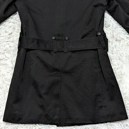 Dior Homme Trench Coat Asian fit M US size S Black Authentic