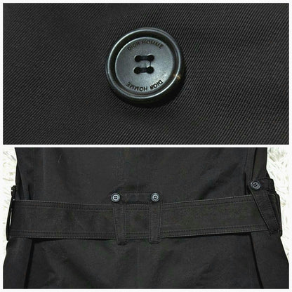 Dior Homme Trench Coat Asian fit M US size S Black Authentic