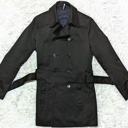 Dior Homme Trench Coat Asian fit M US size S Black Authentic