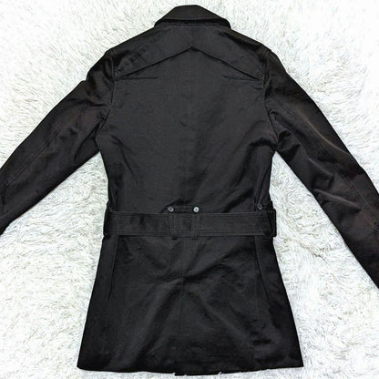 Dior Homme Trench Coat Asian fit M US size S Black Authentic