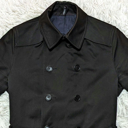 Dior Homme Trench Coat Asian fit M US size S Black Authentic