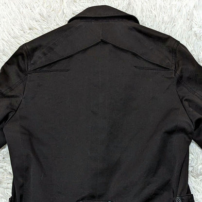 Dior Homme Trench Coat Asian fit M US size S Black Authentic