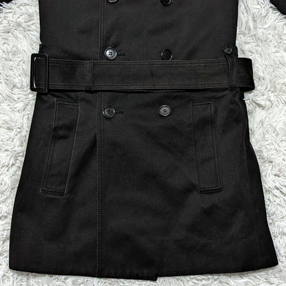 Dior Homme Trench Coat Asian fit M US size S Black Authentic