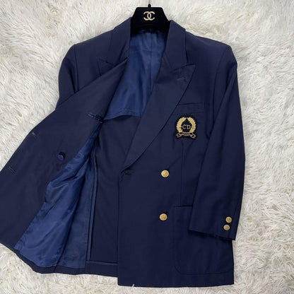 Christian Dior Tailored Jacket Asian fit S US size XS Navy Authentic