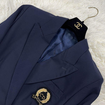 Christian Dior Tailored Jacket Asian fit S US size XS Navy Authentic