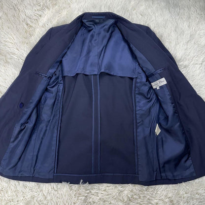 Christian Dior Tailored Jacket Asian fit S US size XS Navy Authentic