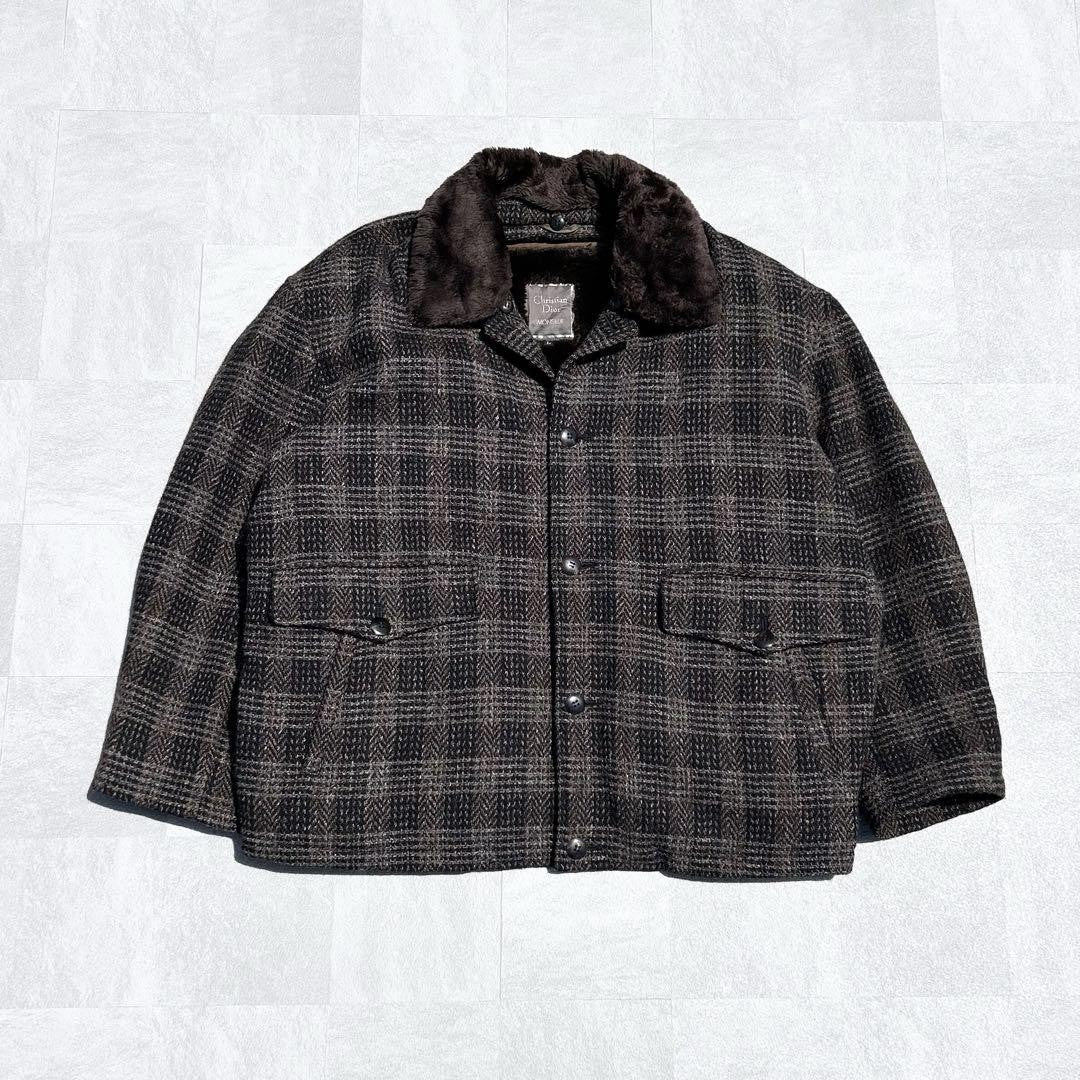 Christian Dior Blouson Asian fit L US size M Brown Authentic