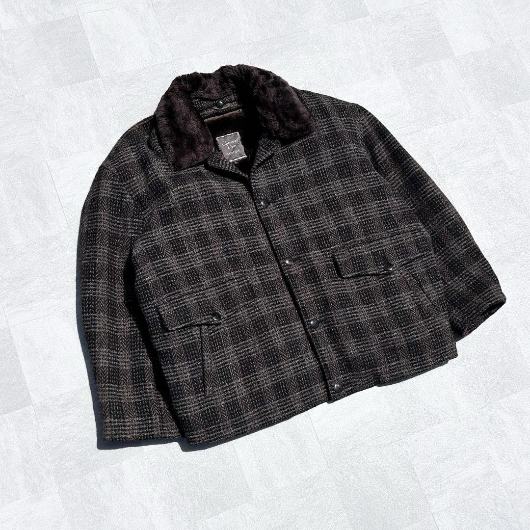 Christian Dior Blouson Asian fit L US size M Brown Authentic