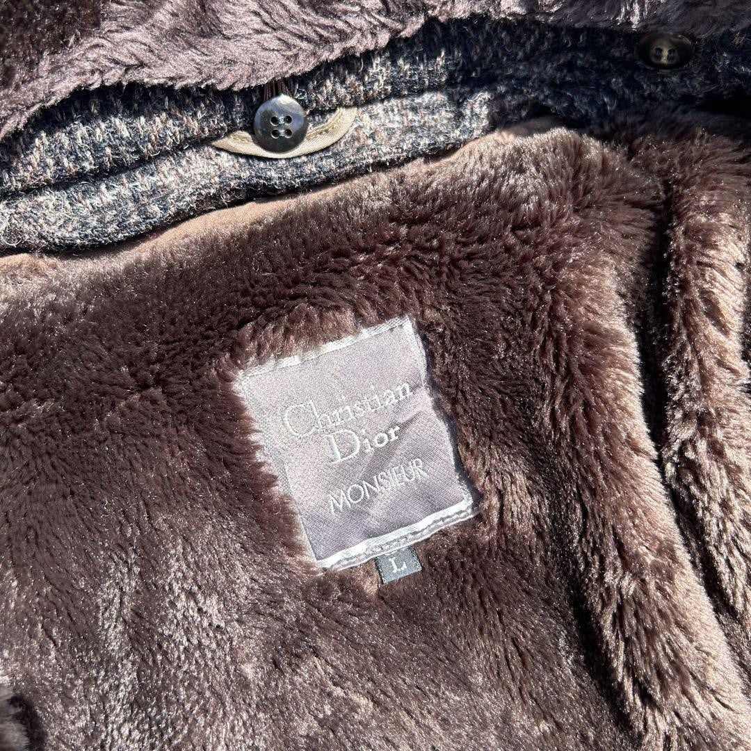Christian Dior Blouson Asian fit L US size M Brown Authentic