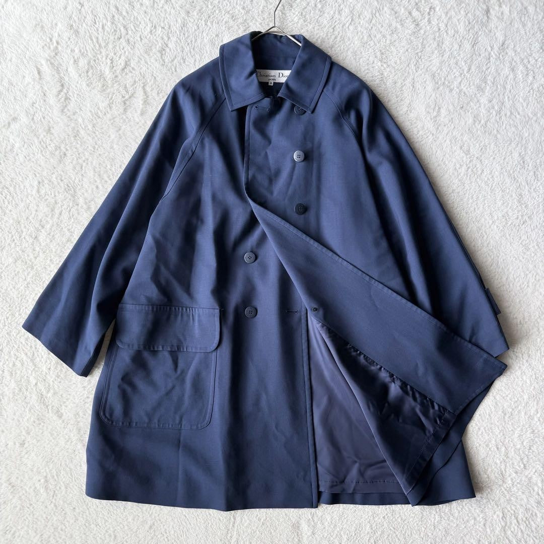 Christian Dior Coat Asian fit M US size S Navy Authentic