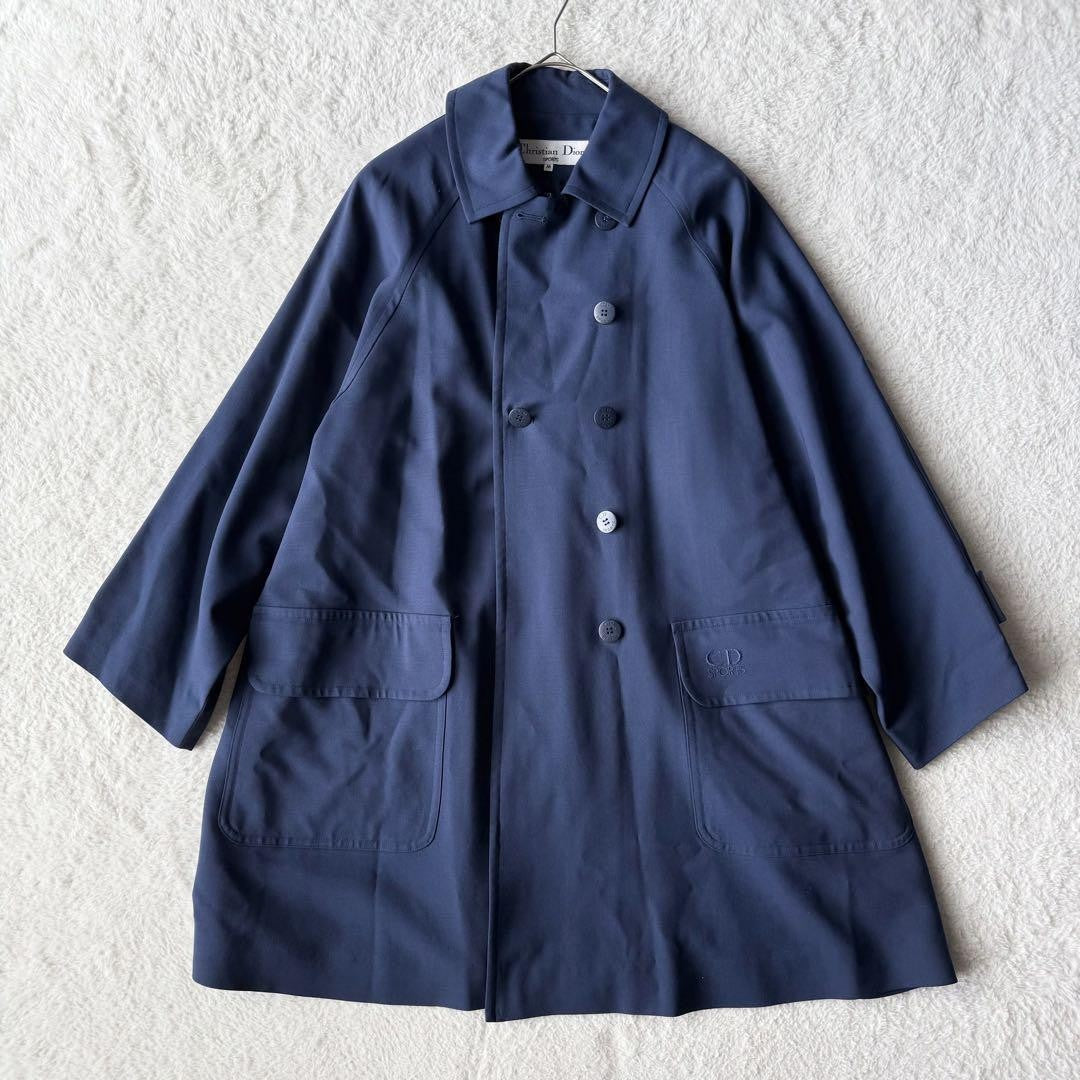 Christian Dior Coat Asian fit M US size S Navy Authentic
