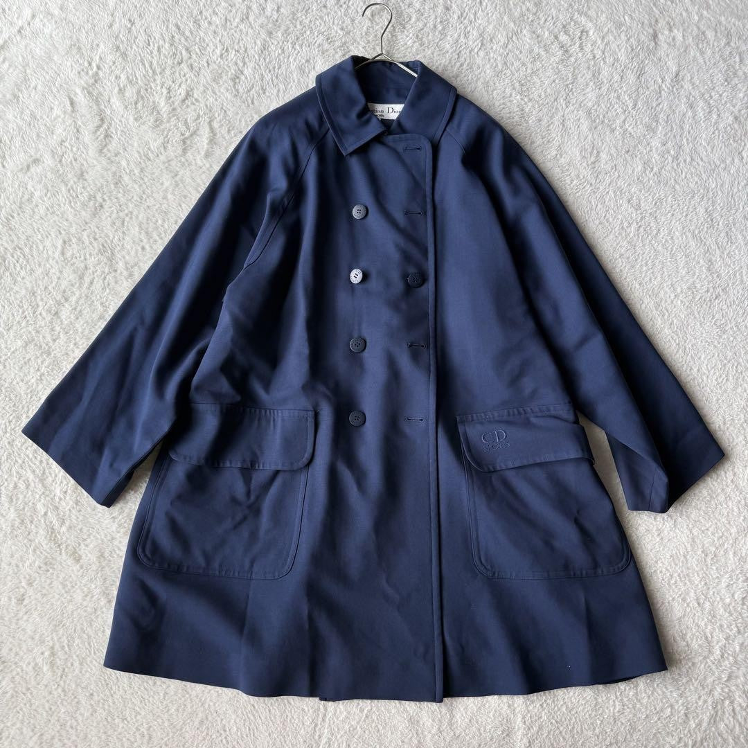 Christian Dior Coat Asian fit M US size S Navy Authentic