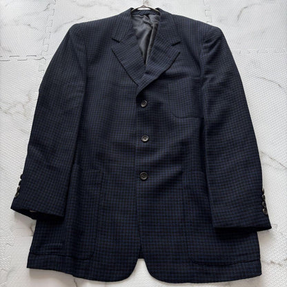 Christian Dior Tailored Jacket Asian fit XL US size L Black Blue Authentic