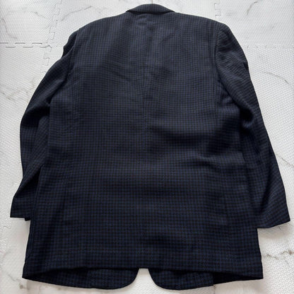 Christian Dior Tailored Jacket Asian fit XL US size L Black Blue Authentic