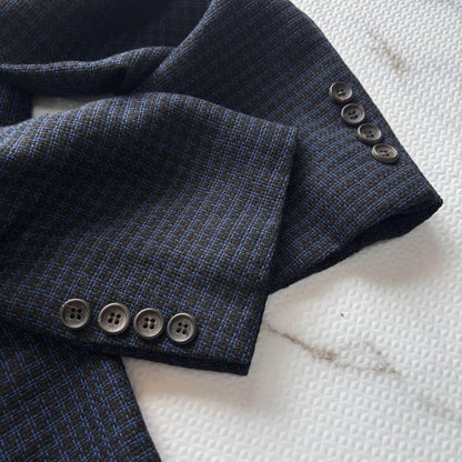 Christian Dior Tailored Jacket Asian fit XL US size L Black Blue Authentic