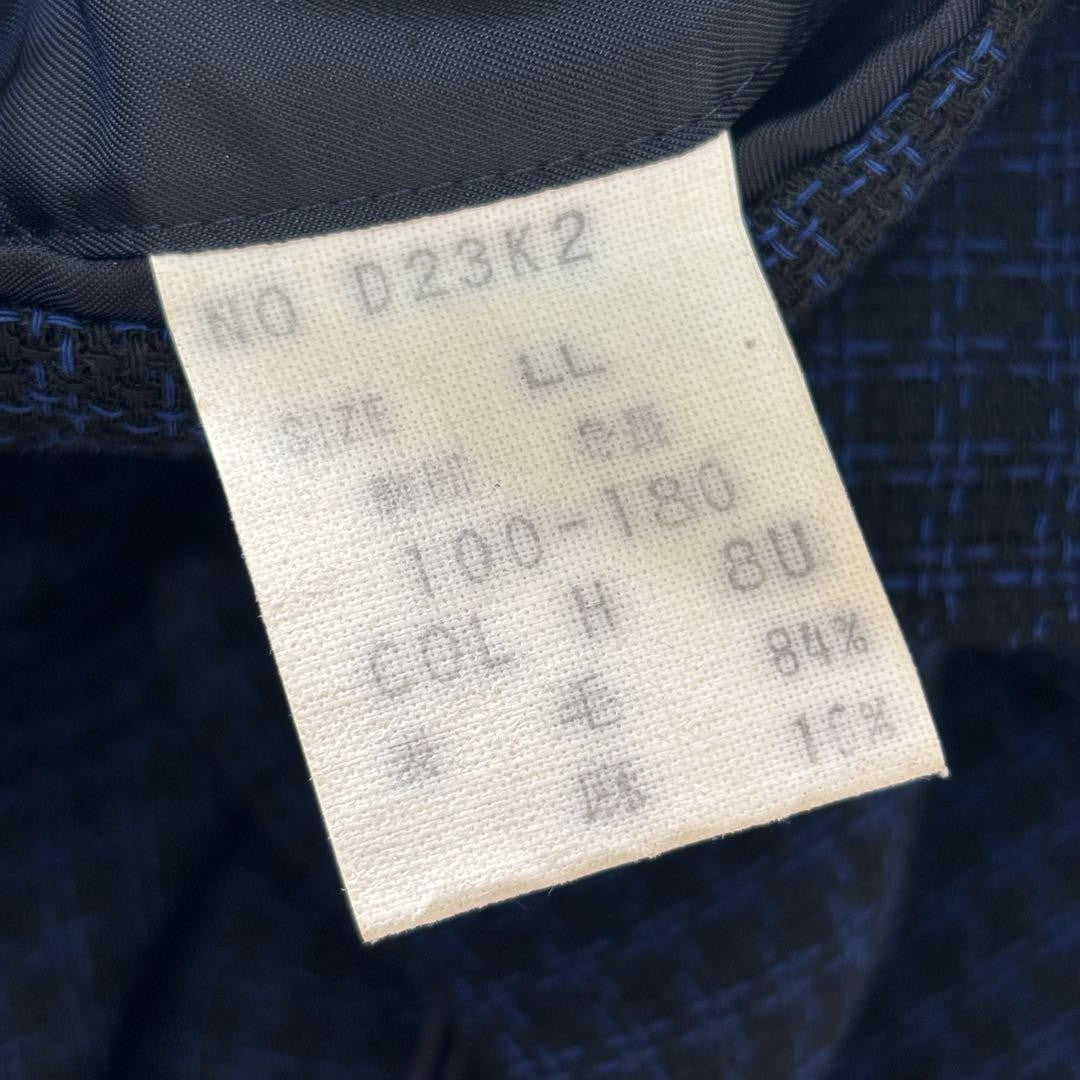 Christian Dior Tailored Jacket Asian fit XL US size L Black Blue Authentic
