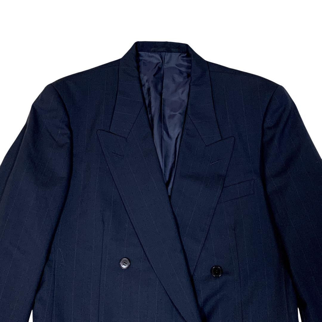 Saint Laurent Tailored Jacket Asian fit L US size M Navy Authentic