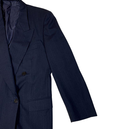 Saint Laurent Tailored Jacket Asian fit L US size M Navy Authentic