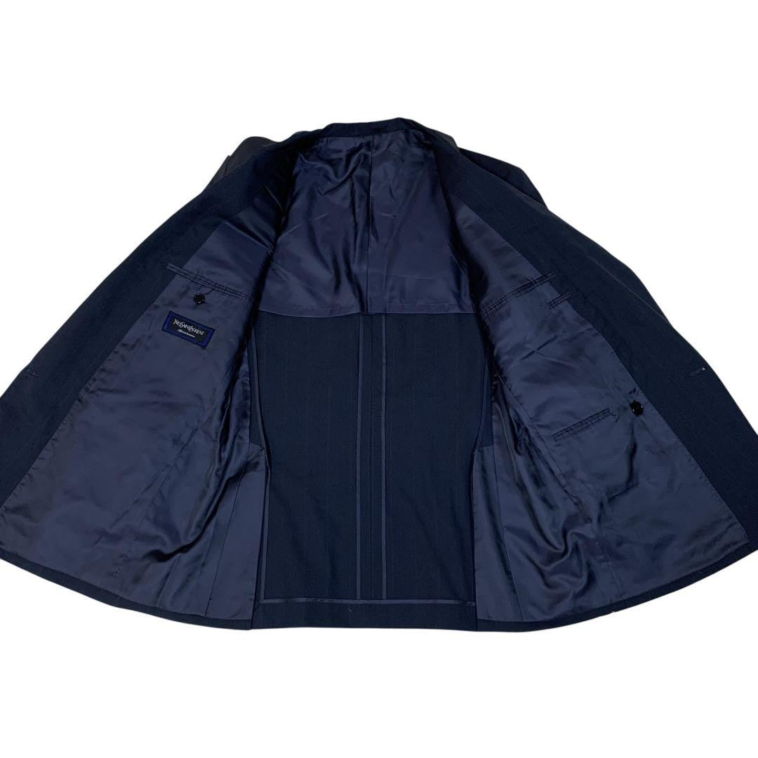 Saint Laurent Tailored Jacket Asian fit L US size M Navy Authentic